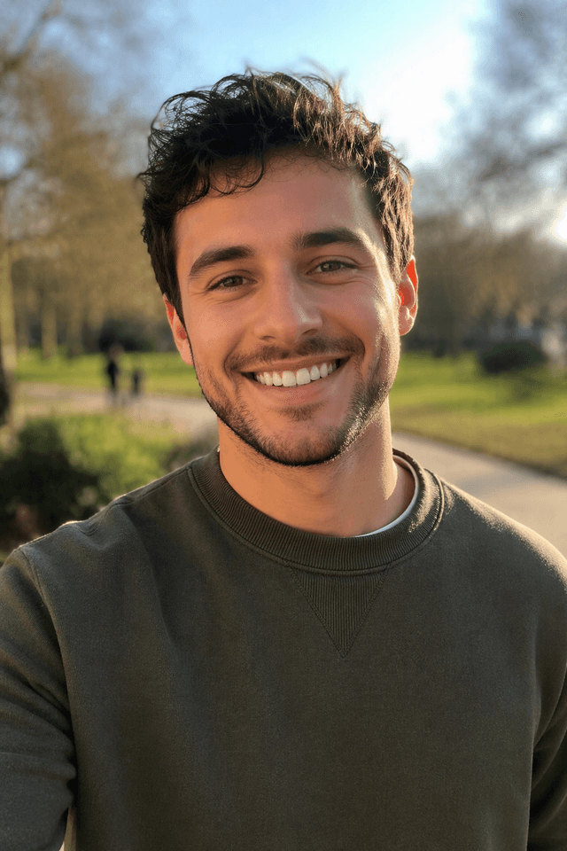 Strong profile photo